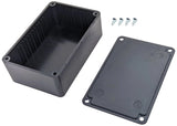 Black ABS Plastic Electronic Project Box with 4 Screws and Lid, 2.9" x 1.9" x 1.1"