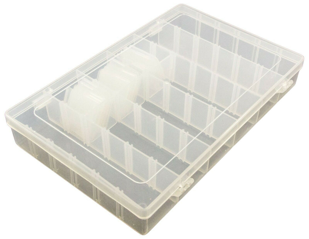 Electronix Express Utility Component Storage Boxes 6 to 36 Divisions Flexible Polypropylene 116864341