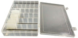 Polypropylene Storage Box with 14 Dividers for 6 to 36 Slots (Flexible) 10.8" x 6.9" x 1.8"