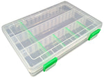 Small Parts  Polypropylene Storage Box with 6 Removable Dividers, 8" x 5.3" x 1.5"