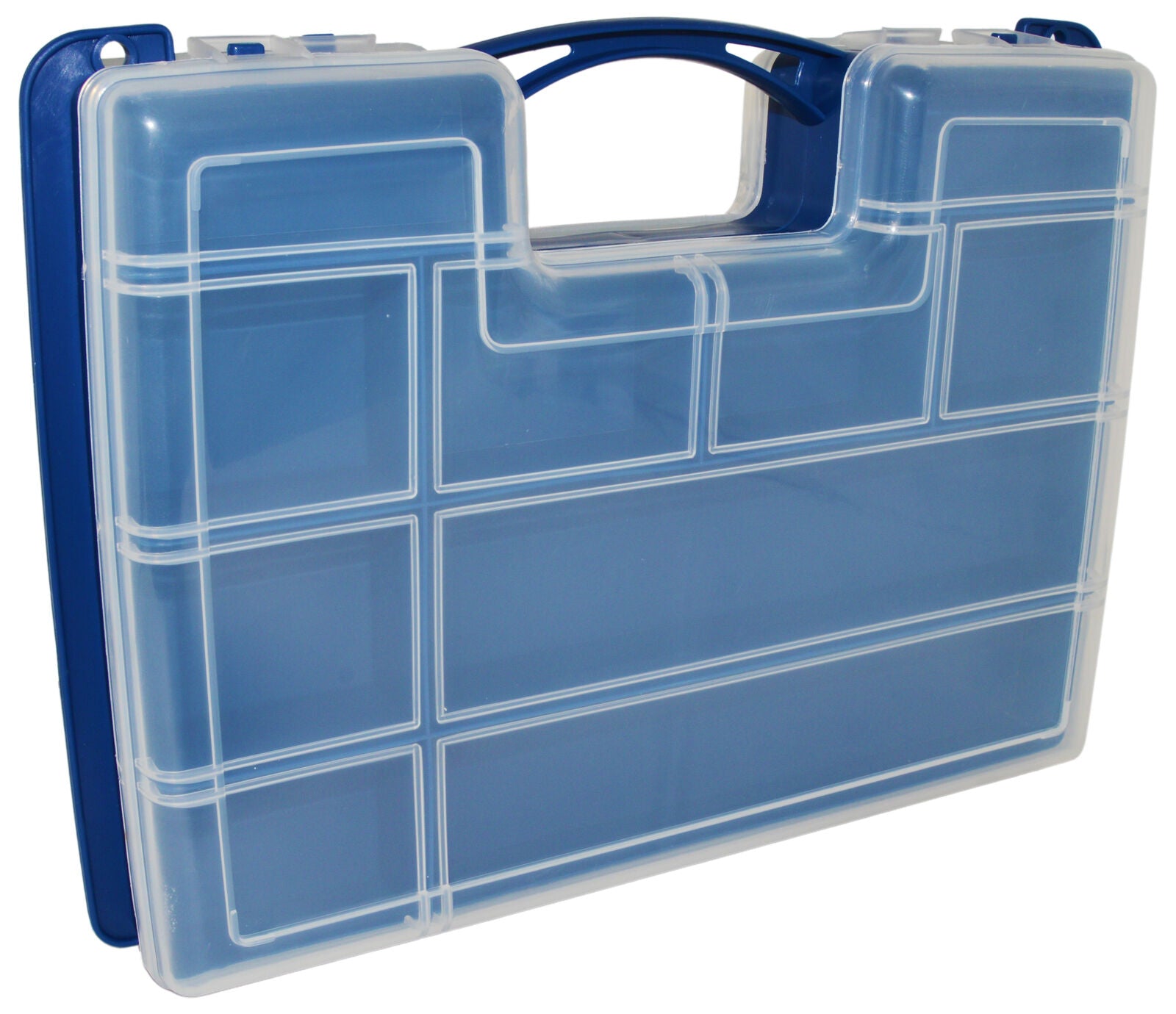 Portable Hobby Storage Box with Latching Lid and Handle, 14