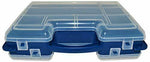 Portable Hobby Storage Box with Latching Lid and Handle, 14 Compartments, 11.6" x 8.7" x 2.8"