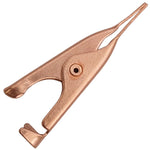 Micro Copper Plated Alligator Clip with Smooth Toothless Jaws, 1 Inch Overall Length