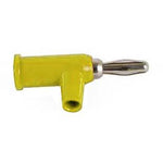 Banana Plug Stack-Up With Safety Collar color Yellow