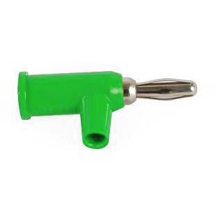Banana Plug Stack-Up With Safety Collar color Green