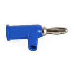 Banana Plug Stack-Up With Safety Collar color Blue