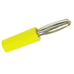 Insulated Banana Plug, Solderless (Yellow)