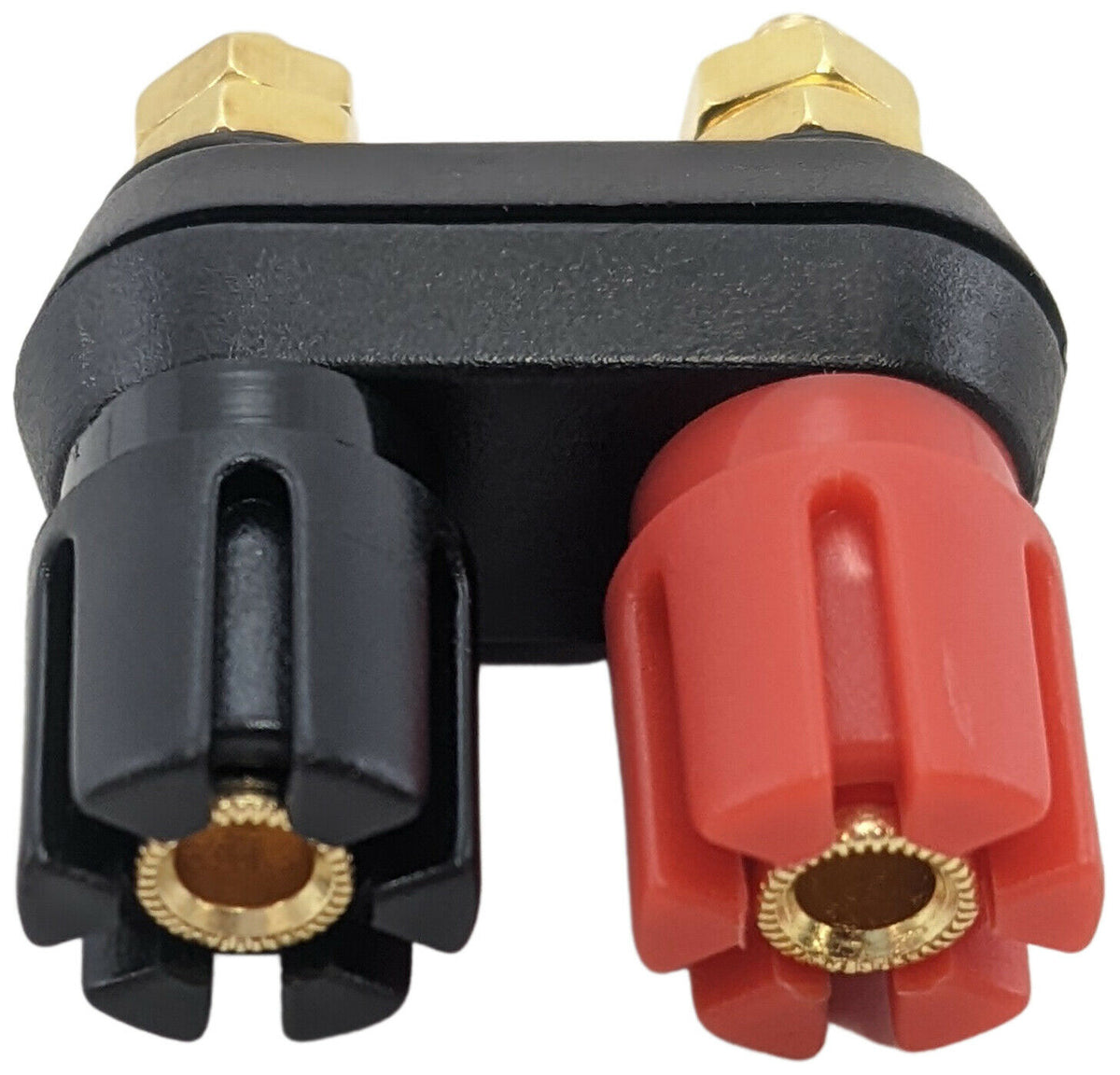 Dual Binding Post with 4mm Banana Plug Jacks, 2-Way Black and Red Term ...