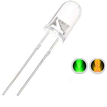 Bipolar LED - Yellow to Green - 3mm