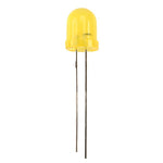 Diffused Lens LEDs - Large - Yellow - 8mm