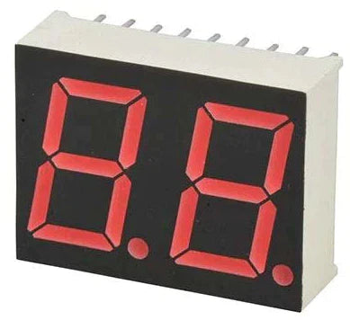 Common Anode 2 Digit 18 Pin Red LED 7-Segment Display – Electronix