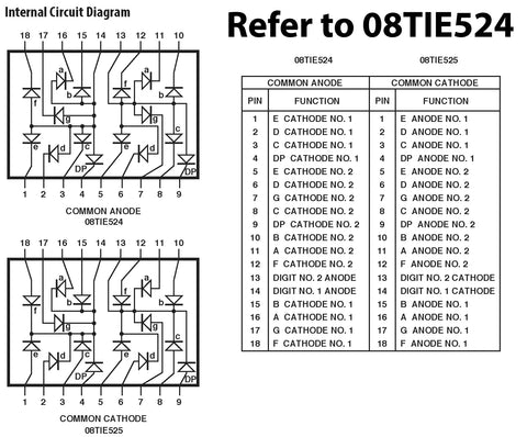 Common Anode 2 Digit 18 Pin Red LED 7-Segment Display – Electronix Common Anode 2 Digit 18 Pin Red LED 7-Segment Display – Electronix