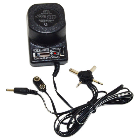 9w, 500mA Universal AC/DC Power Adapter 1.5, 3, 4.5, 6, 7.5, 9 and 12V DC