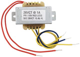 26 VCT @ 1A Power Transformer with Wire Leads, 2.34" x 1.90" x 2.00"