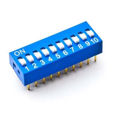 DIP Switch 10 Switches 20-Pin 