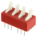 4 Switches DIP Toggle, 16-Pin, 150MA, 30V