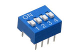 DIP Switch 4 Switches 8-Pin 