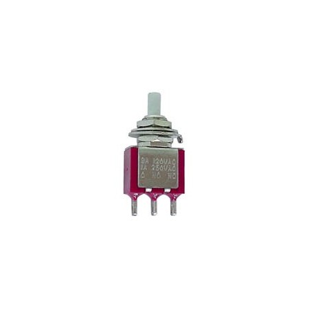 Snap-acting Momentary Pushbutton Switch - SPDT - Solder