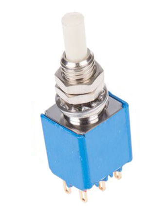 Snap-acting Momentary Pushbutton Switch - DPDT - PC Lead