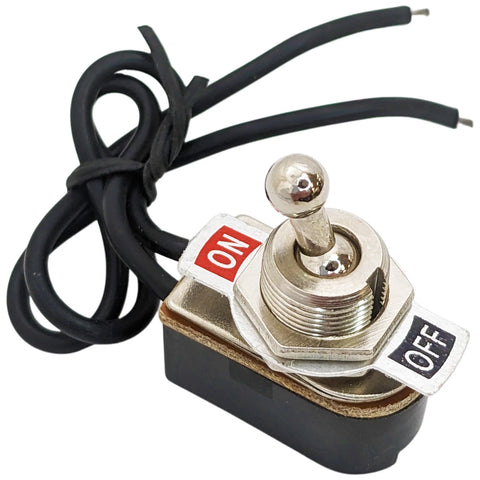 SPST Toggle Switch ON/OFF with 18 Gauge Wire Leads, 6A @ 125VAC