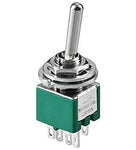 Subminiature Toggle Switch - DPDT - Solder Lug - On-On