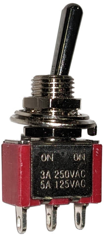 Miniature Toggle Switch - SPDT - On-On - Solder Lug