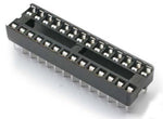 Solder Tail Low Profile IC Socket 28-Pins - Narrow