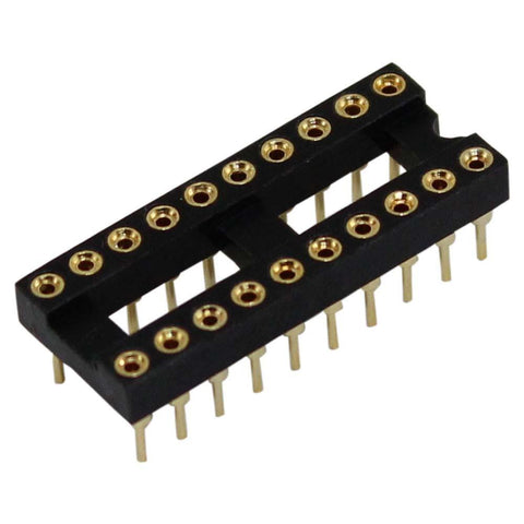 Machine Tooled Low Profile IC Socket 20-Pins