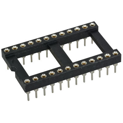 Machine Tooled Low Profile IC Socket 24-Pins