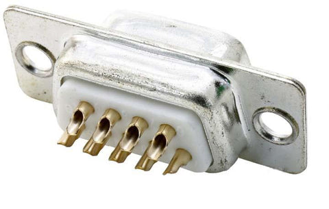 Solder Type D-Subminiature Connectors 9 contact plug