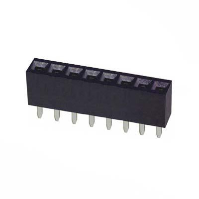 Female Header Receptacle 1 Row 8 Contacts