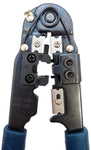 Modular Plug Crimper for 8P8C / RJ45 Plugs, Built-in Cable Stripper and Cutter