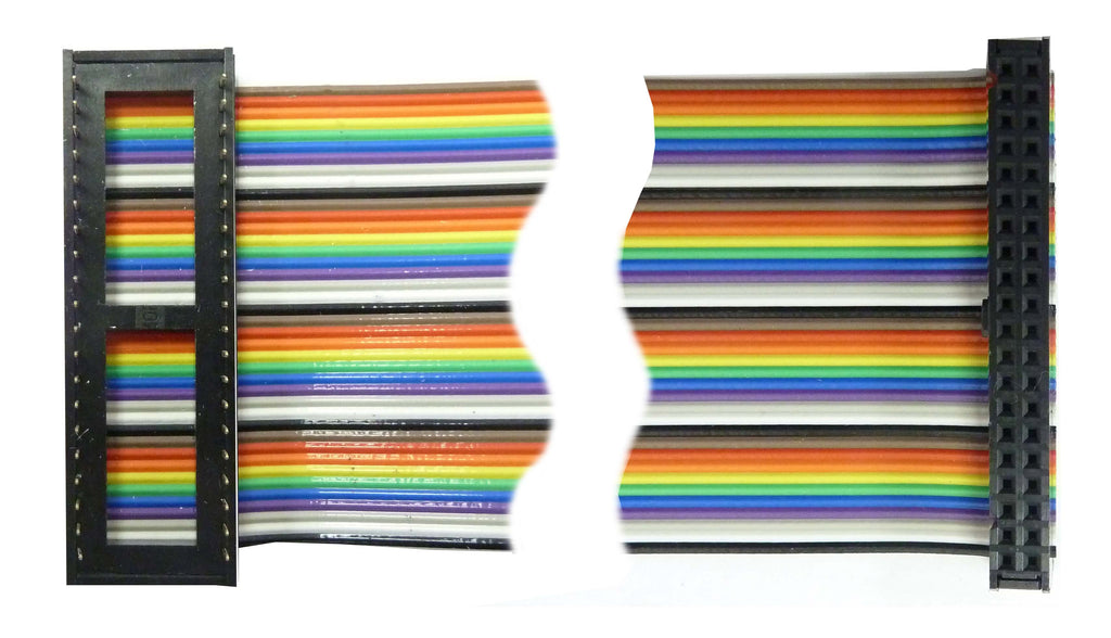 Socket Ribbon Conector Ribbon Cable 40 Pin with Female socket – Electronix Express