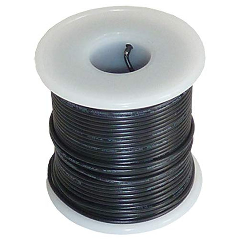 Hook Up Wire 22 Gauge Solid, Color - Black, Length - 100 feet
