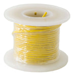 Solid Hook Up Wire - 22 Gauge, 25 Foot Spool - Yellow