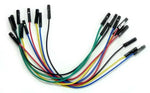 Jumper Wire Kit 10 Pieces; Female to Female 12" Long