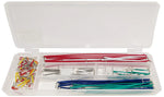 140 Piece Jumper Wire Kit for Breadboarding, Assorted Lengths and Colors in Plastic Storage Case
