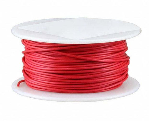 18 Gauge Test Lead Wire, Rubber Insulated Beldon (Red, 100 Feet)