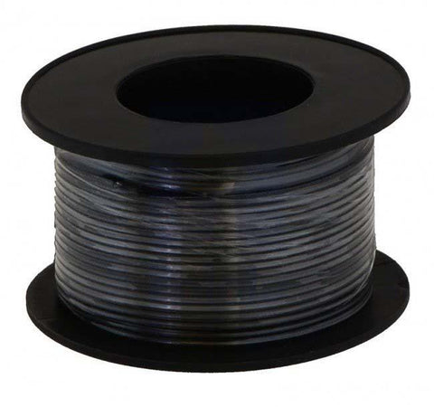 Test Lead Wire 20 Gauge-Rubber Insulated Black