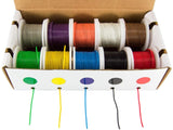 Hook-Up Wire Kit - Solid Wire Kit 22G, Solid, 25 ft. Spools with Dispenser Box - 10 Colors