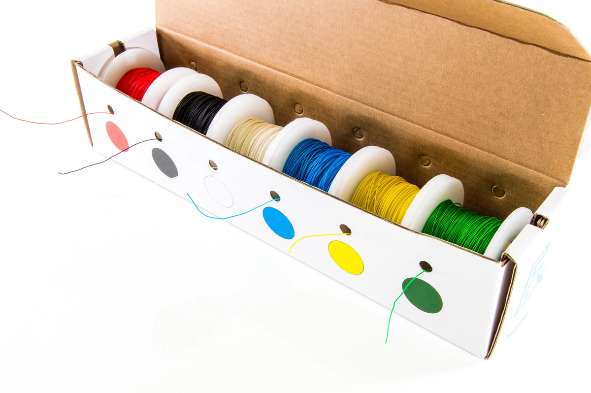 RSR Solid 30 Gauge Wire Wrap, Kynar Insulated Wire Kit with Six 100' S ...