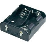 D Plastic 2 battery holder with solder lugs