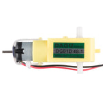 Dual Shaft Gear Head Motor, 140 RPM at 4.5V DC, 48:1 Gearbox Ratio, Hobby Gearmotor for DIY Robot, Smart Car, Vehicles