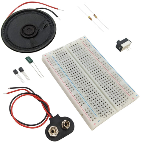 Lie Detector Electrical Engineering Kit with Circuit Diagram (No Soldering Required)