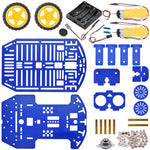Magician Chassis with Motors and Encoder Kit for Arduino, Micro:bit, Raspberry Pi, 4.33" x 6.89" x 3.15"