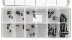50 Piece Electrolytic Capacitor Assortment Kit with Case, 1 μF to 2,200 μF