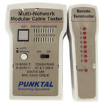 Remote Telephone and Data Line Tester for RJ11, RJ45, and Coax Cable with BNC