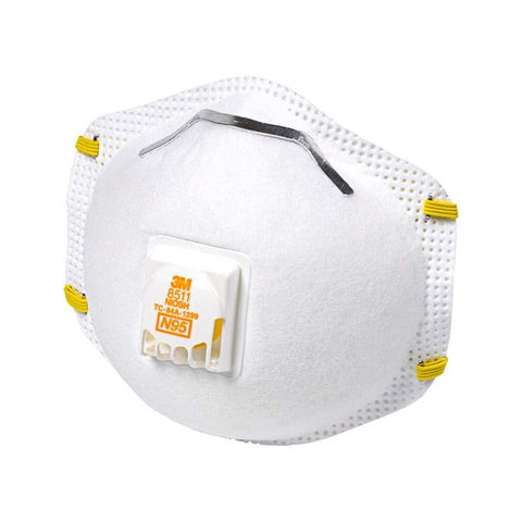 Dust Respirators 3M   8511 - 10 per Carton  With Exhalation Value N95