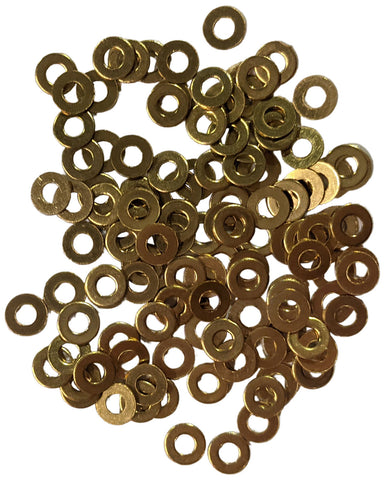 100 Pack 8.1mm Axle Washers 3mm Inner Diameter for Pinewood Derby, Hobby Models