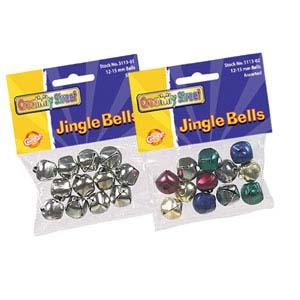 Silver Bells 15mm 72 Pieces